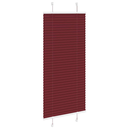 Plisserad persienn Bordeaux röd 60x150 cm tyg bredd 59,4 cm
