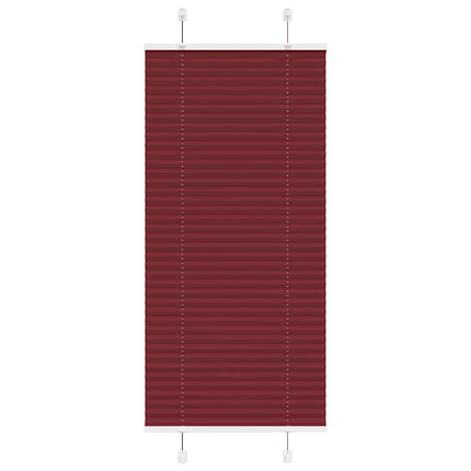Plisserad persienn Bordeaux röd 65x150 cm tyg bredd 64,4 cm