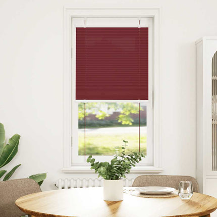 Plisserad persienn Bordeaux röd 65x150 cm tyg bredd 64,4 cm