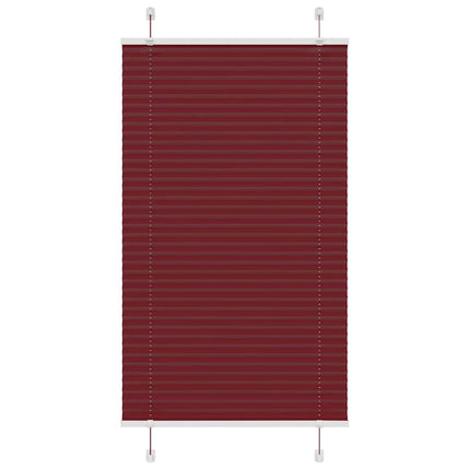 Plisserad persienn Bordeaux röd 70x150 cm tyg bredd 69,4 cm