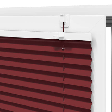 Plisserad persienn Bordeaux röd 75x150 cm tyg bredd 74,4 cm