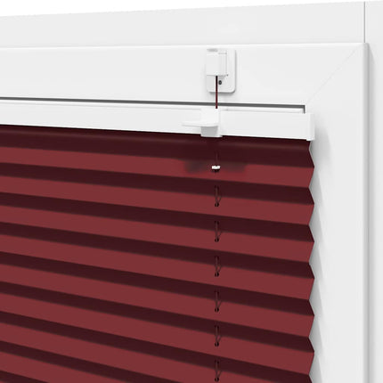 Plisserad persienn Bordeaux röd 80x150 cm tyg bredd 79,4 cm