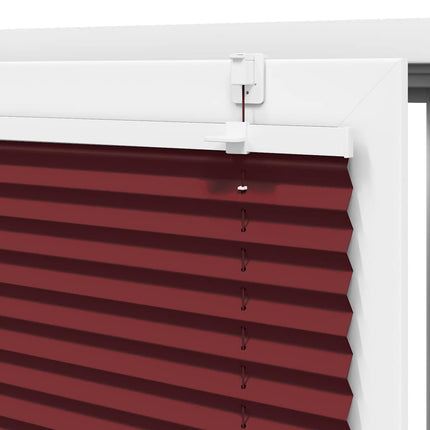 Plisserad persienn Bordeaux röd 90x150 cm tyg bredd 89,4 cm