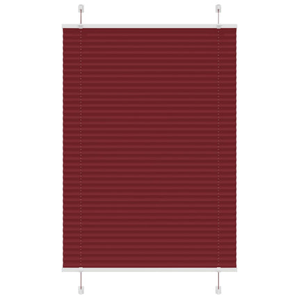 Plisserad persienn Bordeaux röd 100x150 cm tyg bredd 99,4 cm