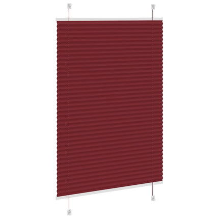 Plisserad persienn Bordeaux röd 100x150 cm tyg bredd 99,4 cm