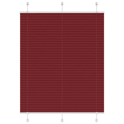 Plisserad persienn Bordeaux röd 110x150 cm tyg bredd 109,4 cm