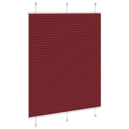 Plisserad persienn Bordeaux röd 110x150 cm tyg bredd 109,4 cm