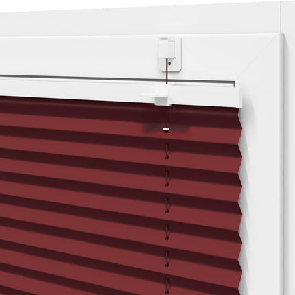 Plisserad persienn Bordeaux röd 110x150 cm tyg bredd 109,4 cm