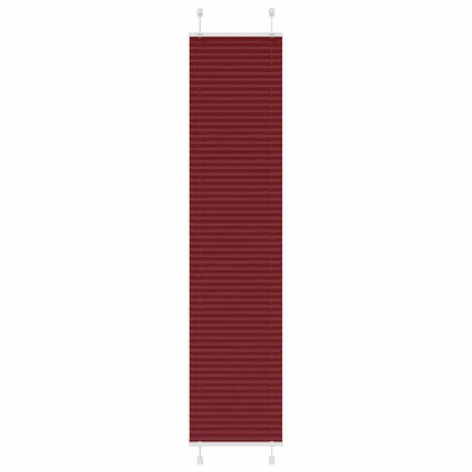 Plisserad persienn Bordeaux röd 40x200 cm tyg bredd 39,4 cm