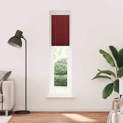 Plisserad persienn Bordeaux röd 45x200 cm tyg bredd 44,4 cm