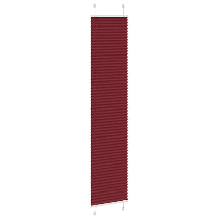 Plisserad persienn Bordeaux röd 50x200 cm tyg bredd 49,4 cm