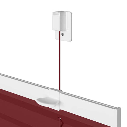 Plisserad persienn Bordeaux röd 55x200 cm tyg bredd 54,4 cm