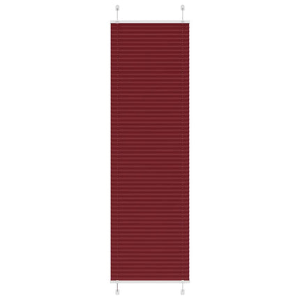 Plisserad persienn Bordeaux röd 60x200 cm tyg bredd 59,4 cm