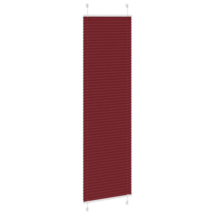 Plisserad persienn Bordeaux röd 60x200 cm tyg bredd 59,4 cm