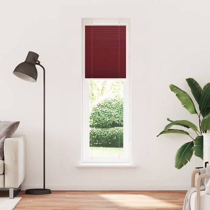 Plisserad persienn Bordeaux röd 65x200 cm tyg bredd 64,4 cm