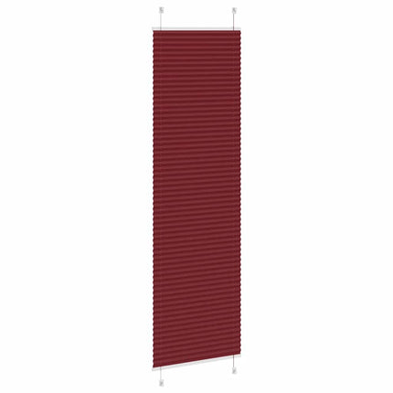 Plisserad persienn Bordeaux röd 65x200 cm tyg bredd 64,4 cm