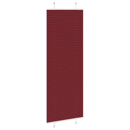 Plisserad persienn Bordeaux röd 70x200 cm tyg bredd 69,4 cm