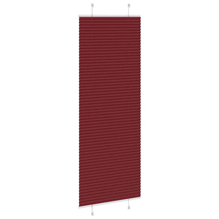 Plisserad persienn Bordeaux röd 70x200 cm tyg bredd 69,4 cm