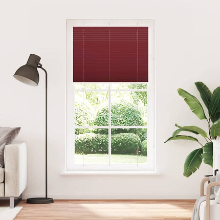 Plisserad persienn Bordeaux röd 110x200 cm tyg bredd 109,4 cm