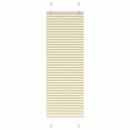 Plisserad persienn cremefärgad 40x100 cm tyg bredd 39,4 cm