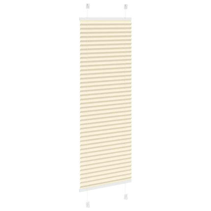 Plisserad persienn cremefärgad 50x100cm tyg bredd 49,4cm