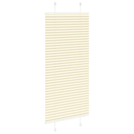 Plisserad persienn cremefärgad 55x100cm tyg bredd 54,4cm