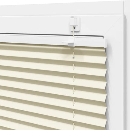 Plisserad persienn cremefärgad 70x100 cm tyg bredd 69,4 cm