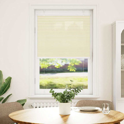 Plisserad persienn cremefärgad 80x100 cm tyg bredd 79,4 cm