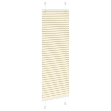 Plisserad persienn cremefärgad 40x150 cm tyg bredd 39,4 cm
