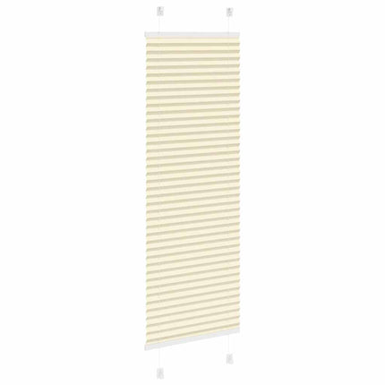 Plisserad persienn cremefärgad 40x150 cm tyg bredd 39,4 cm