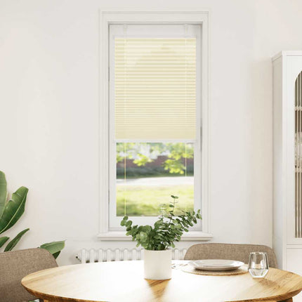 Plisserad persienn cremefärgad 50x150cm tyg bredd 49,4cm