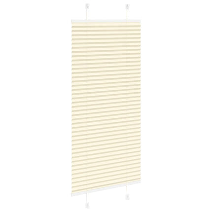 Plisserad persienn cremefärgad 55x150cm tyg bredd 54,4cm