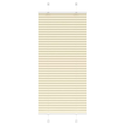 Plisserad persienn cremefärgad 60x150cm tyg bredd 59,4cm