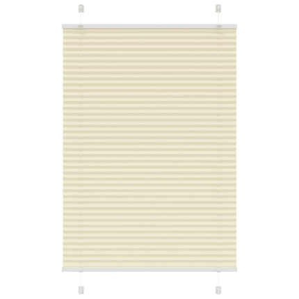 Plisserad persienn cremefärgad 90x150 cm tyg bredd 89,4 cm