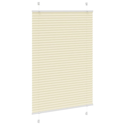 Plisserad persienn cremefärgad 95x150 cm tyg bredd 94,4 cm
