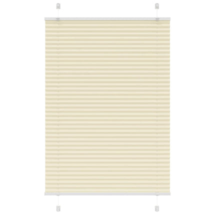 Plisserad persienn cremefärgad 100x150 cm tyg bredd 99,4 cm