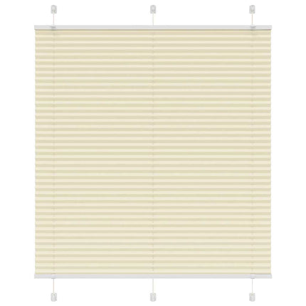 Plisserad persienn cremefärgad 120x150 cm tyg bredd 119,4cm