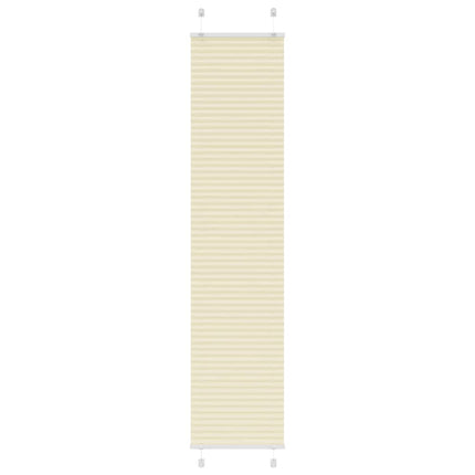 Plisserad persienn cremefärgad 45x200cm tyg bredd 44,4cm