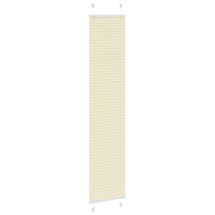 Plisserad persienn cremefärgad 50x200cm tyg bredd 49,4cm