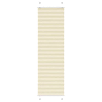 Plisserad persienn cremefärgad 55x200cm tyg bredd 54,4cm
