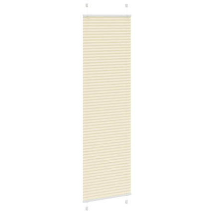Plisserad persienn cremefärgad 55x200cm tyg bredd 54,4cm