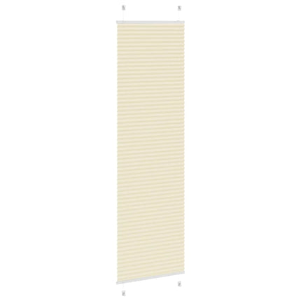 Plisserad persienn cremefärgad 55x200cm tyg bredd 54,4cm