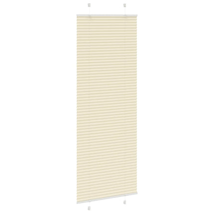 Plisserad persienn cremefärgad 70x200 cm tyg bredd 69,4 cm