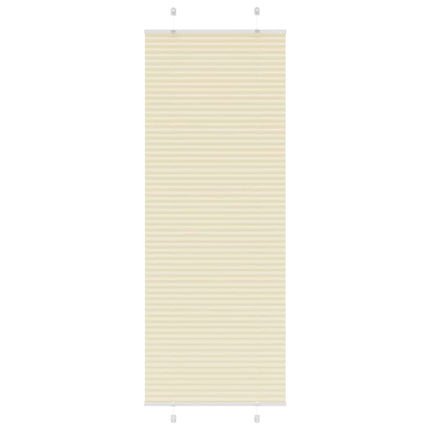 Plisserad persienn cremefärgad 80x200 cm tyg bredd 79,4 cm