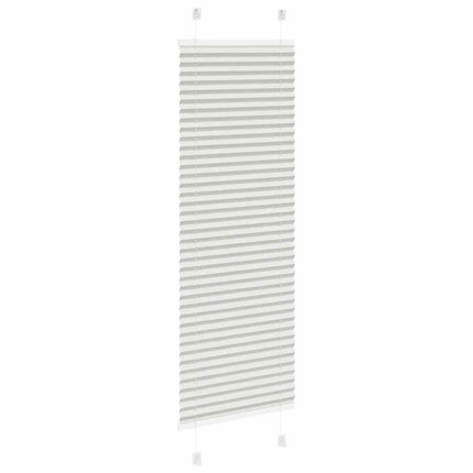 Plisserad persienn ljusgrå 50x100cm tyg bredd 49,4cm polyester