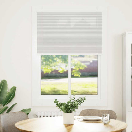 Plisserad persienn ljusgrå 100x100 cm tyg bredd 99,4 cm