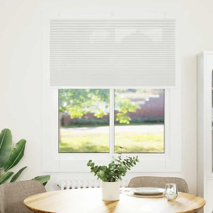 Plisserad persienn ljusgrå 105x100 cm tyg bredd 104,4cm