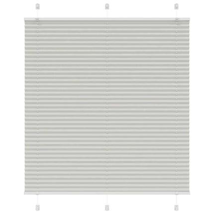Plisserad persienn ljusgrå 115x100 cm tyg bredd 114,4cm