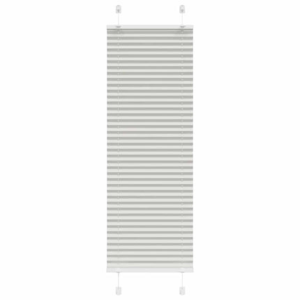 Plisserad persienn ljusgrå 40x150 cm tyg bredd 39,4cm polyester