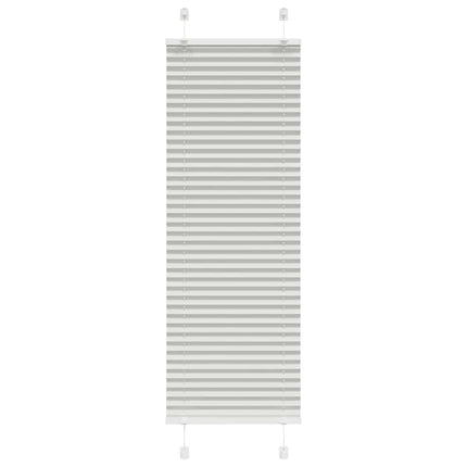 Plisserad persienn ljusgrå 50x150cm tyg bredd 49,4cm polyester